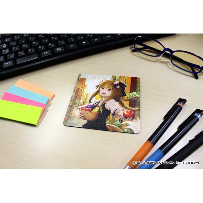 Seasonal Plants Spice and Wolf Rubber H100 X PVC Mat Coaster, Autumn, W100mm, Sheet/Rubber