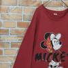 [USED] Disney Mickey Mouse Fire Pattern Street Long Sleeve T-Shirt