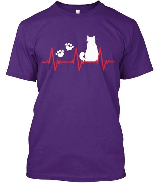 Cat Heartbeat TTshirt Made in the USA Size S to 5XL XL