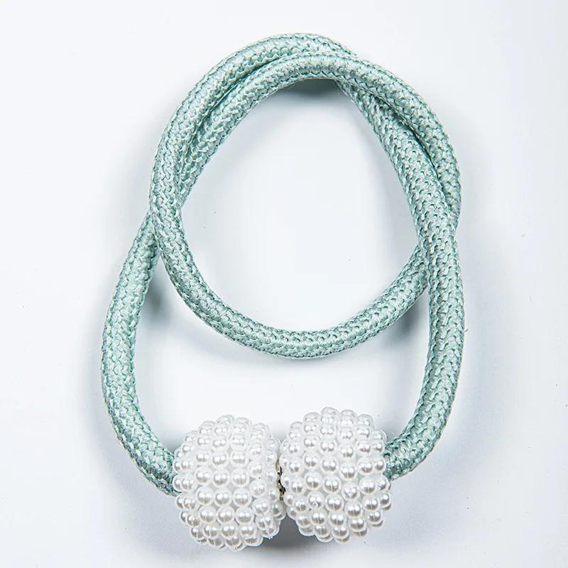 Pearl Magnetic Curtain Clips, Curtain Fixer, Adjustable Locking Ties, Magnetic No Punch, Curtain Decorative Accessories