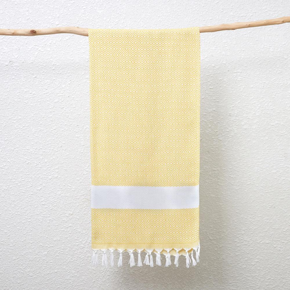 Geometry Pattern Beach Towel With Fast Dry Cotton Blend For Home And Travel Use