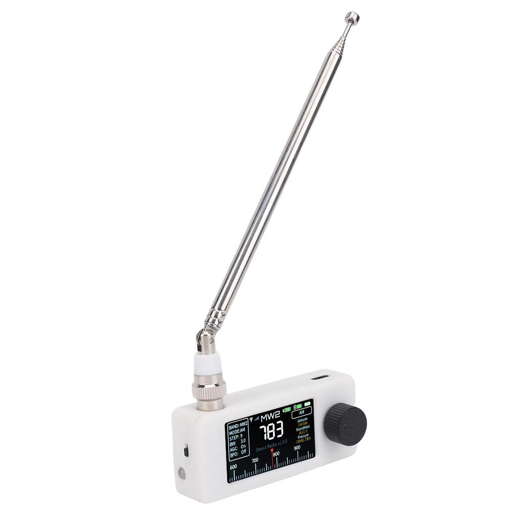 SI4732 Radio AM FM LSB USB Transistor Radio Receiver with 1.9in Color Screen 3.5mm Hdphone   Telescopic Antennae