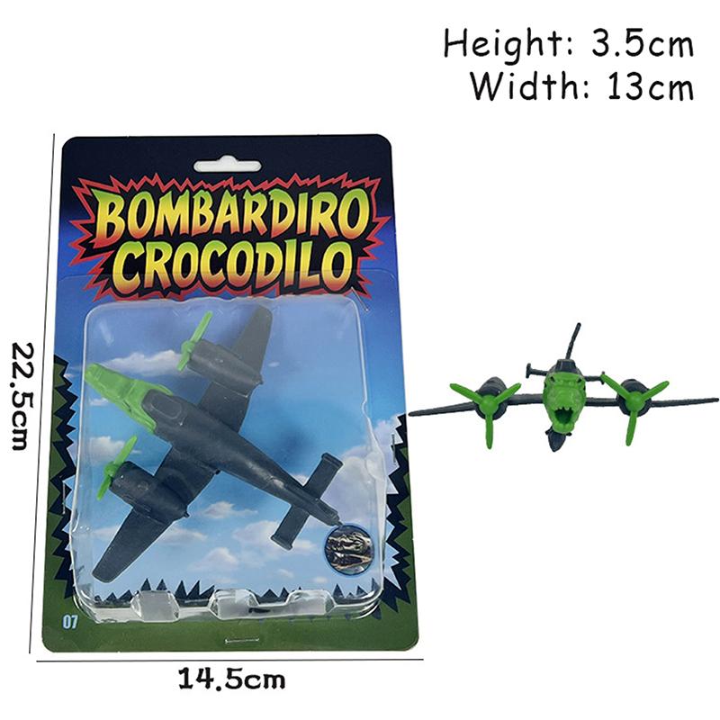 Tung Tung Tung Sahur Tralalero Tralala 3D Printed Toys Bombardiro Crocodilo Italian Brainrot Figurine Anime Dollhouse Miniatures