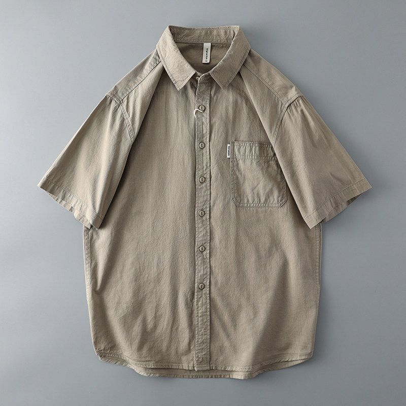Trendy Retro Short Sleeve Pure Cotton Export Export Parka