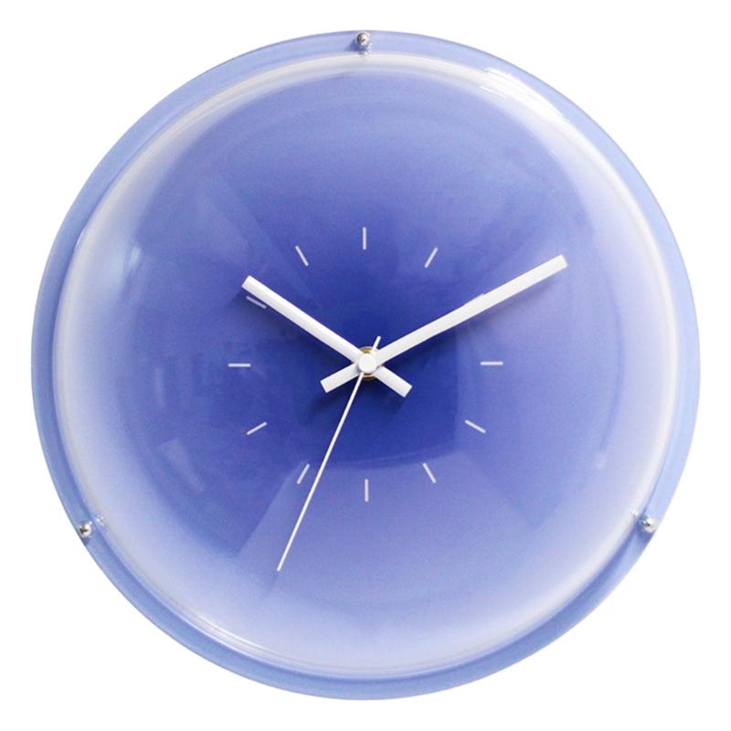 

Modern Decorative Bubble Clock with Quiet Quartzs Movement and Artistic Gradients Sunset Pattern for Home Desk Decors