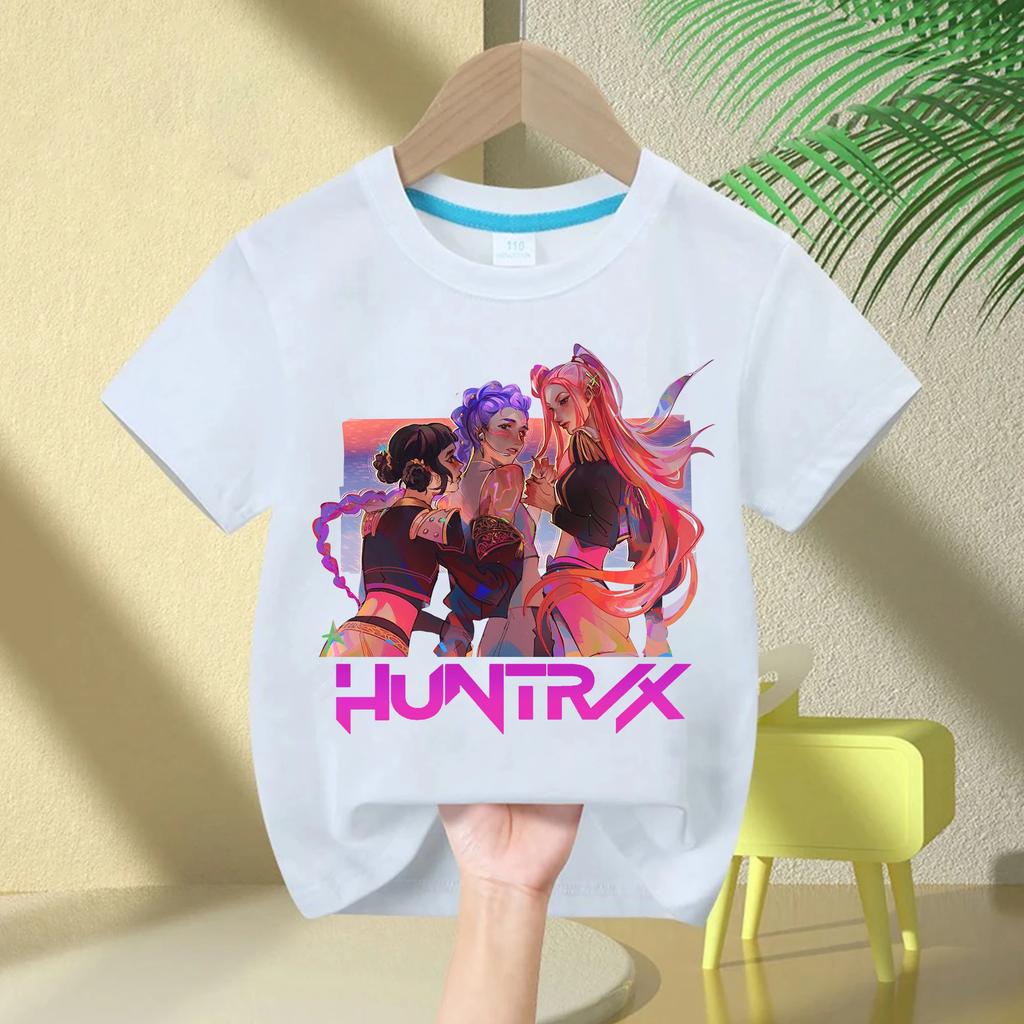 Children's Clothing T Shirt Summer New KPop Demon Hunters Kids Girls Boys Girls T-shirt Casual O-Neck Short Sleeve Tops