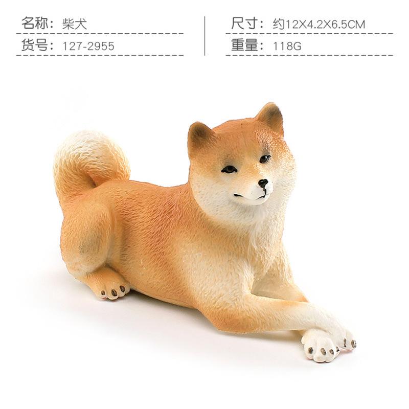 Simulace Labrador Shiba Doberman Ležící Husky 5 Model Hračky pro domácí mazlíčky