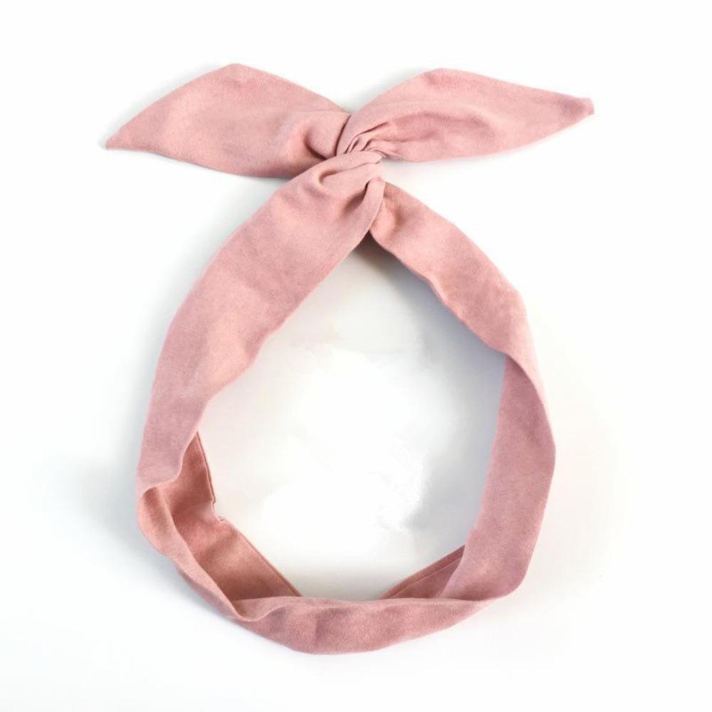 

Дизайн з принтом Замшева пов язка на голову Однотонна Металевий дріт Шарф Дротовий каркас Перехрещений Бант Пов язка для волосся Жінки