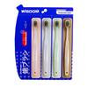 Newcomer Offer: WISDOM Soft Bristle Adult Toothbrush, Wide Head, 4-Pack, Easy-Tear Opening