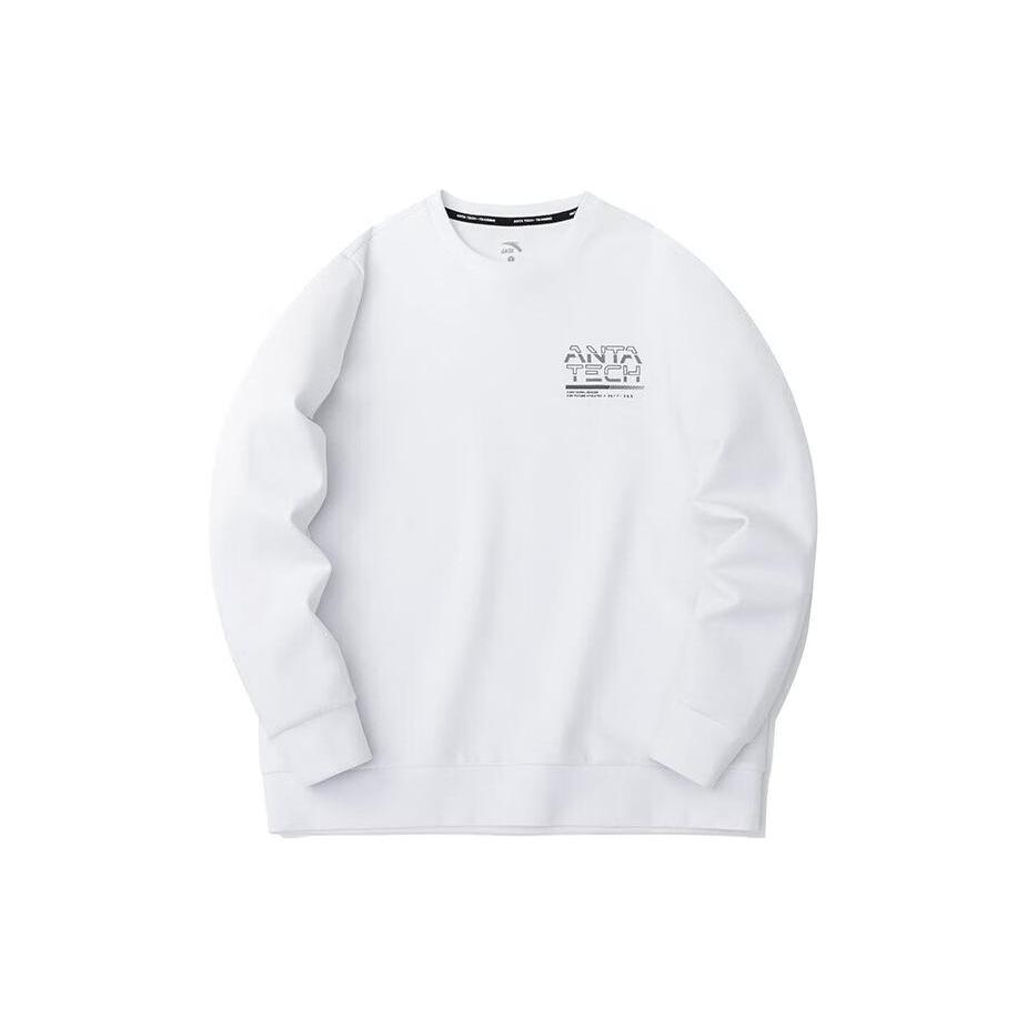 ANTA Variety Training Collection Sweatshirts Men s White Crew Neck Moderate Regular 152317725-1 3XL