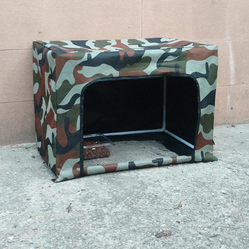 Stray Cat Outdoor Feeding House Canopy Feeding Outdoor Cat Nest House Rain Shelter