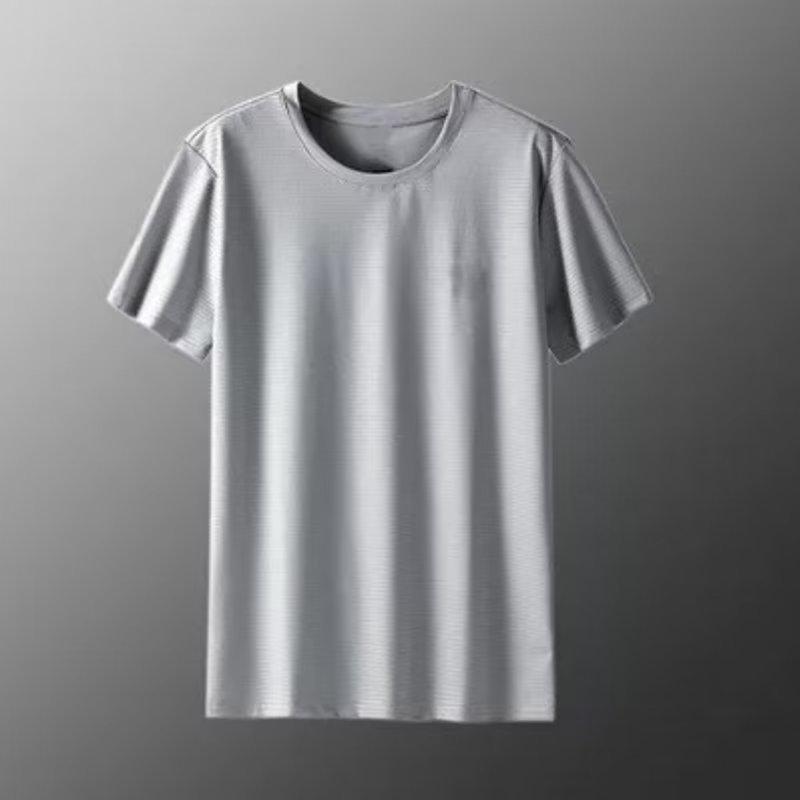 Ice silk quick-drying t-shirt men's short-sleeved summer men's large-size half-sleeved clothes outdoor running sports t-shirt round neck