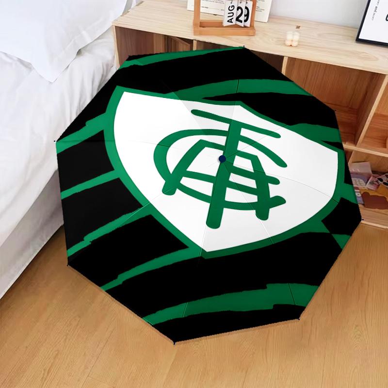1PC America Futebol Club Printed Umbrella Folding umbrella, automatic umbrella 8-Frame for Travel, camping Fan gifts Christmas Gifts