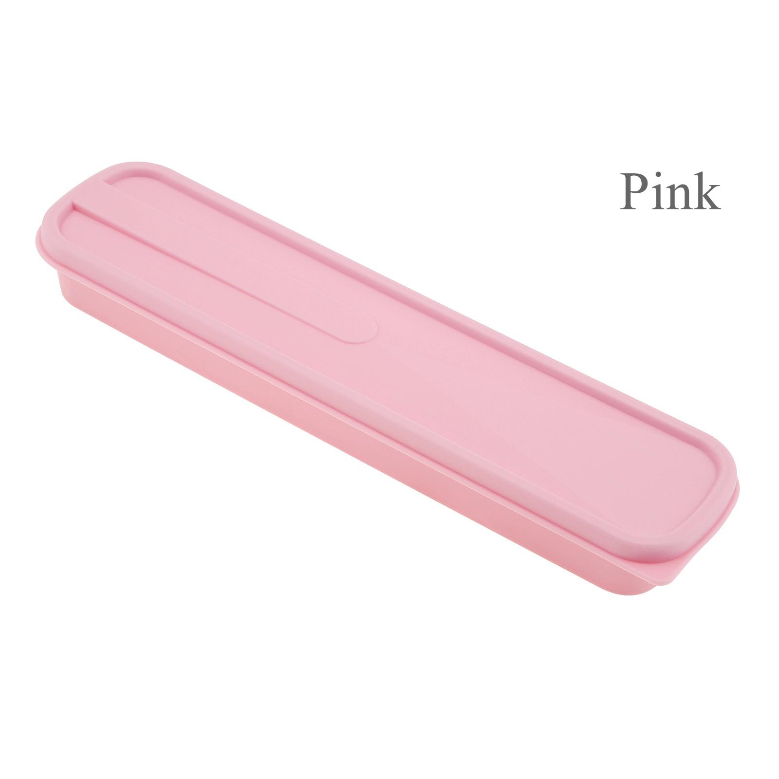 

4-цветный переносной ящик для хранения столовых приборов, дорожный ящик для столовых приборов, внутренняя длина 22,2 мм синий