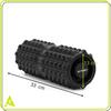 ACTIGET Fitnessrol voor lichaamsmassage 33 x 13 cm, schuimmassage roller, halfharde rol - zwart