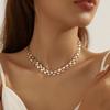 New environmentally friendly spot fishtail diamond-encrusted bracelet necklace combination set light luxury senior banquet jewelry women