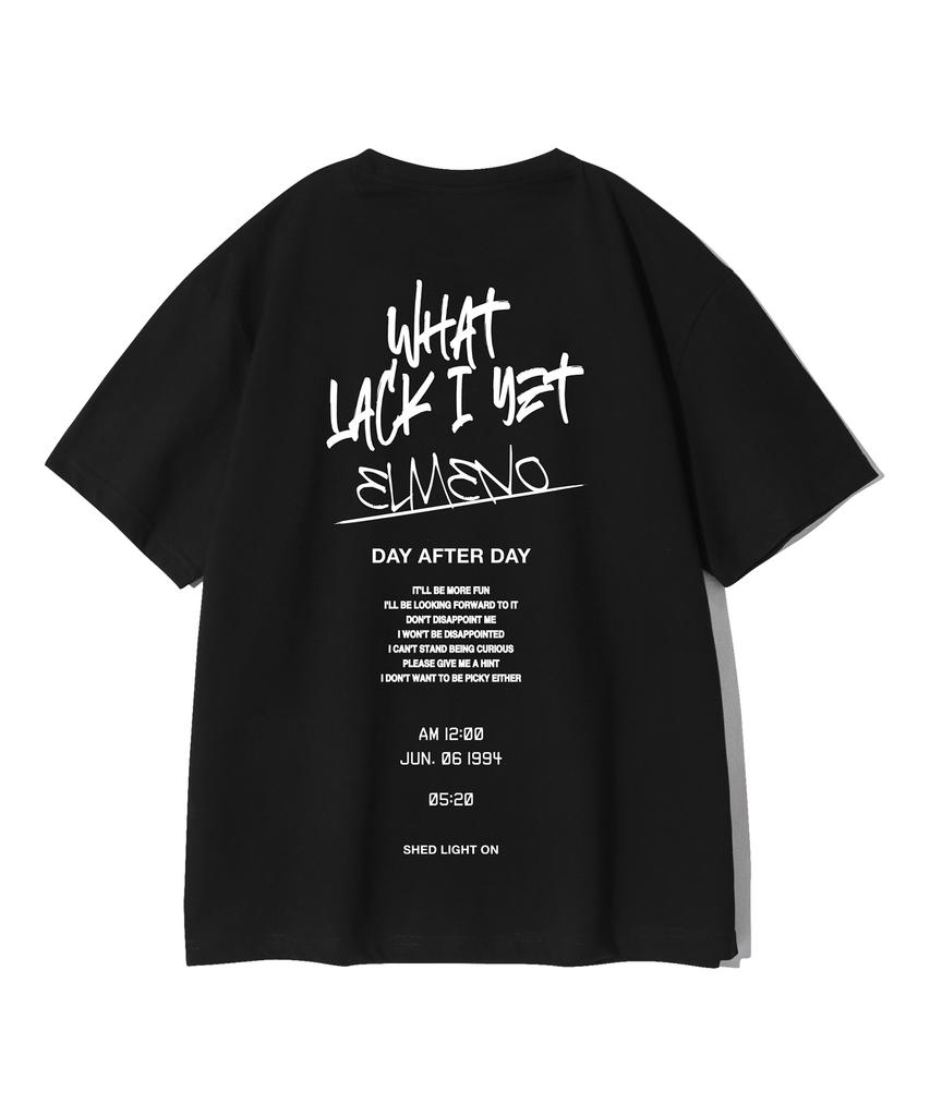 ELIMENO El Street Artwork Oversized Short Sleeve T-Shirt Black