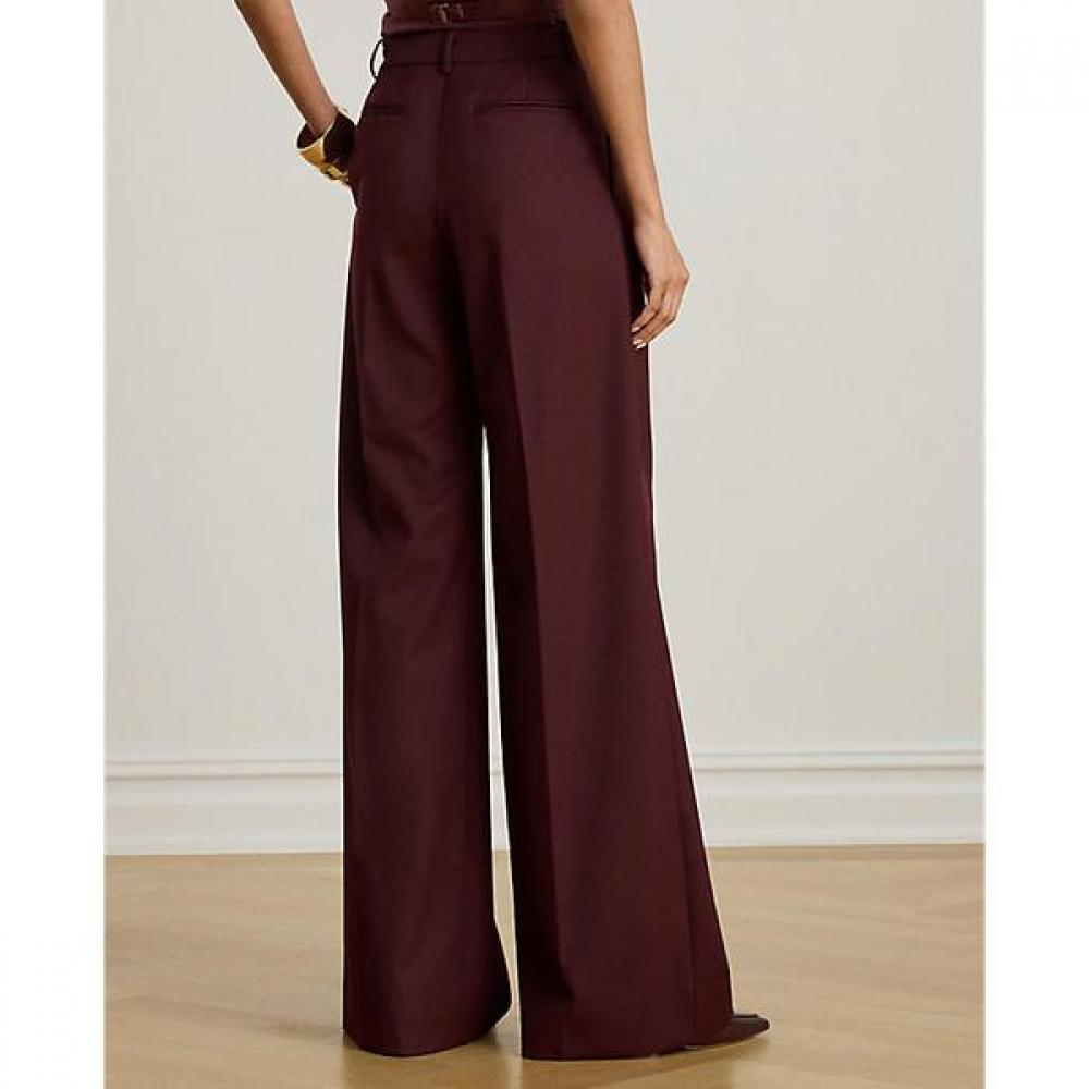Lauren Ralph Lauren Wool Blend Twill Wide Leg Pants Model Wmlrpntsbv20328600