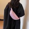 Women Trendy Crossbody Bag PU Leather Sequin Solid Shoulder Bag Adjustable Strap Shining Single Shoulder Bag