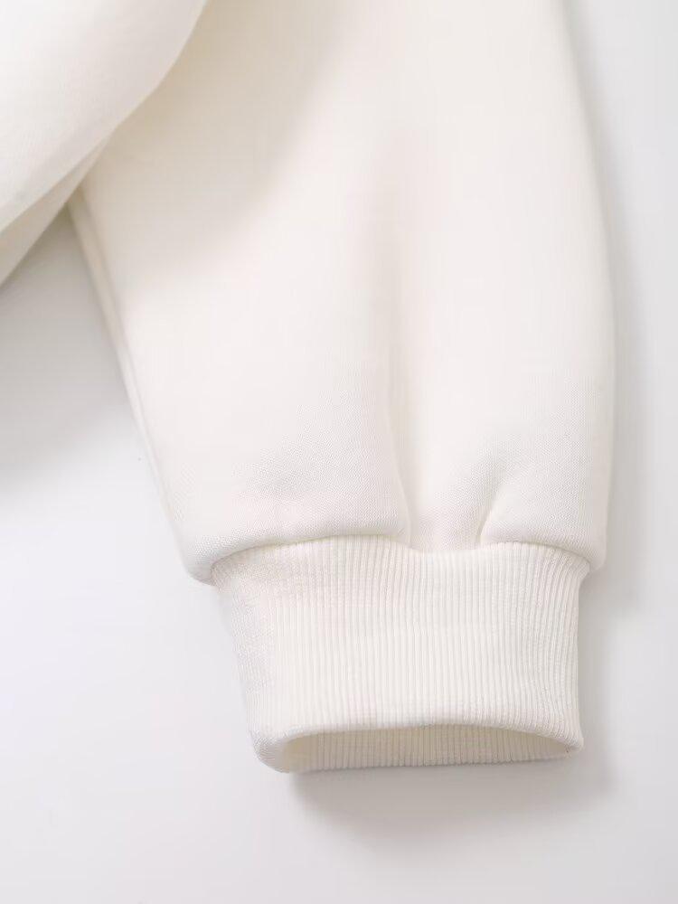 2024 Autumn Women's College Style European & American Fashion Sweatshirt and Casual Pants Set