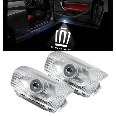 Ltsplay Crown Athlete Majesta 210 Series, 200 Series, Dedicated Door Welcome Lights with HD Logo Projection, Adjustable Angle, Fade-Resistant Car Cour