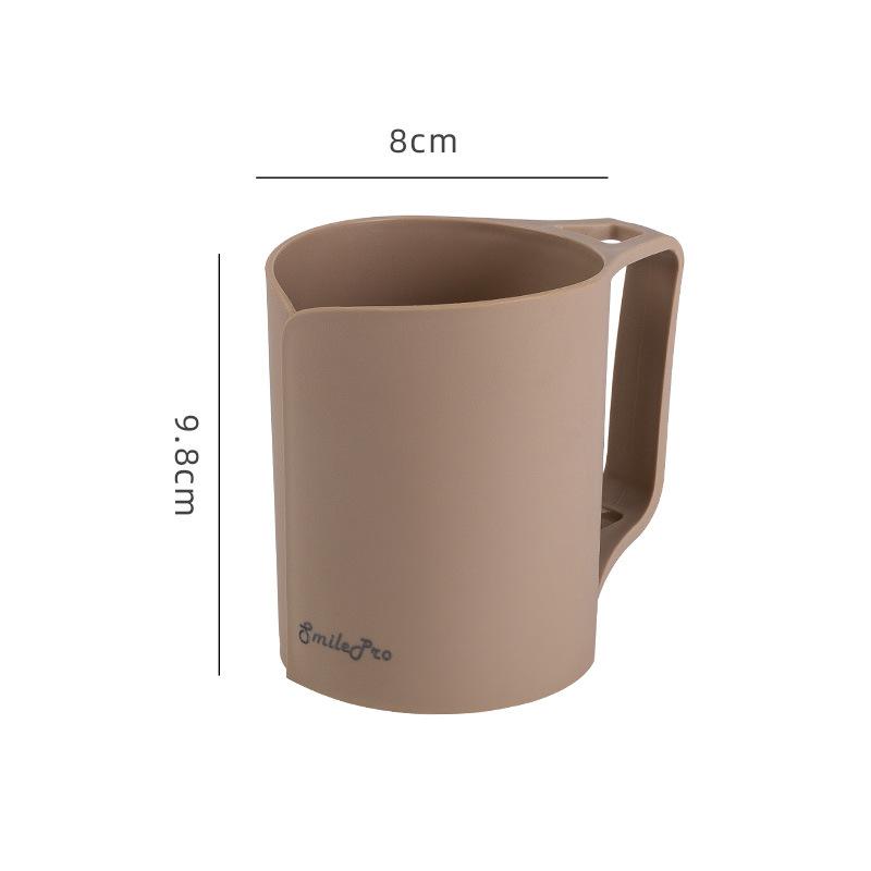 

Бытовой стакан для зубной щетки JianluСтуденческий и детский стакан для полоскания рта с ручкойСтакан для чистки зубовСтакан для полоскания ртаПоднос для зубной боли 301-400ml кофейный