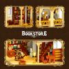 3028PCS Book House Building Blocks European Style City Street View MOC Bricks Model Set With Light Kids DIY Toys Holiday Gifts