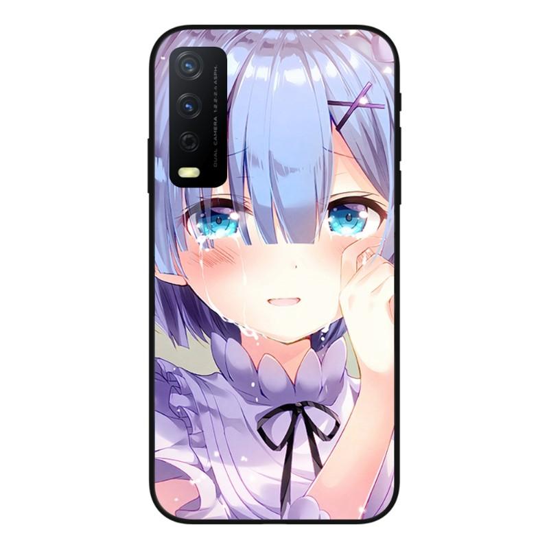 

Чехол для телефона Rem Anime Cute Girl для VIVO Y95 Y93 Y31 Y20 V19 V17 V15 Pro X60 NEX Мягкий черный чехол для телефона VIVO NEX 3