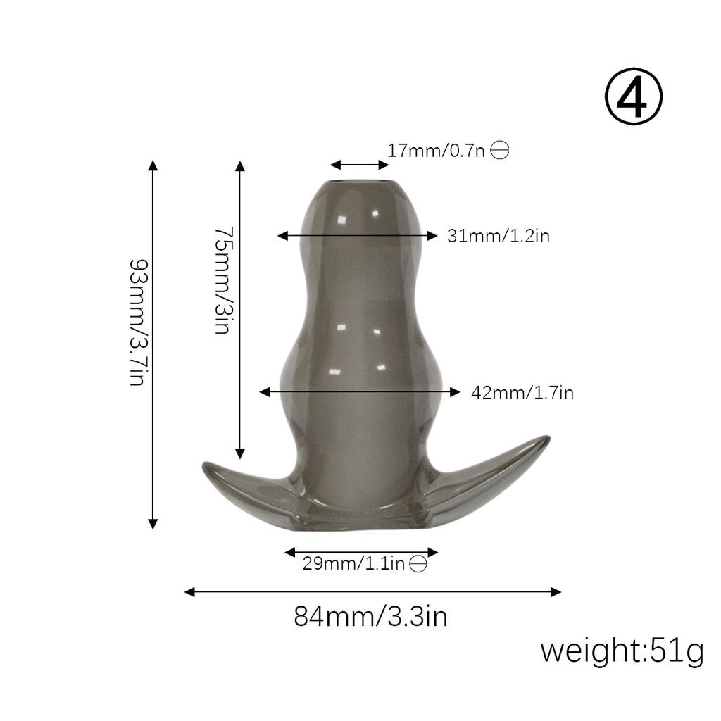 Silicone Anal Plug Anal Plug G Point Back Court Male And Female  Hollow 5Size