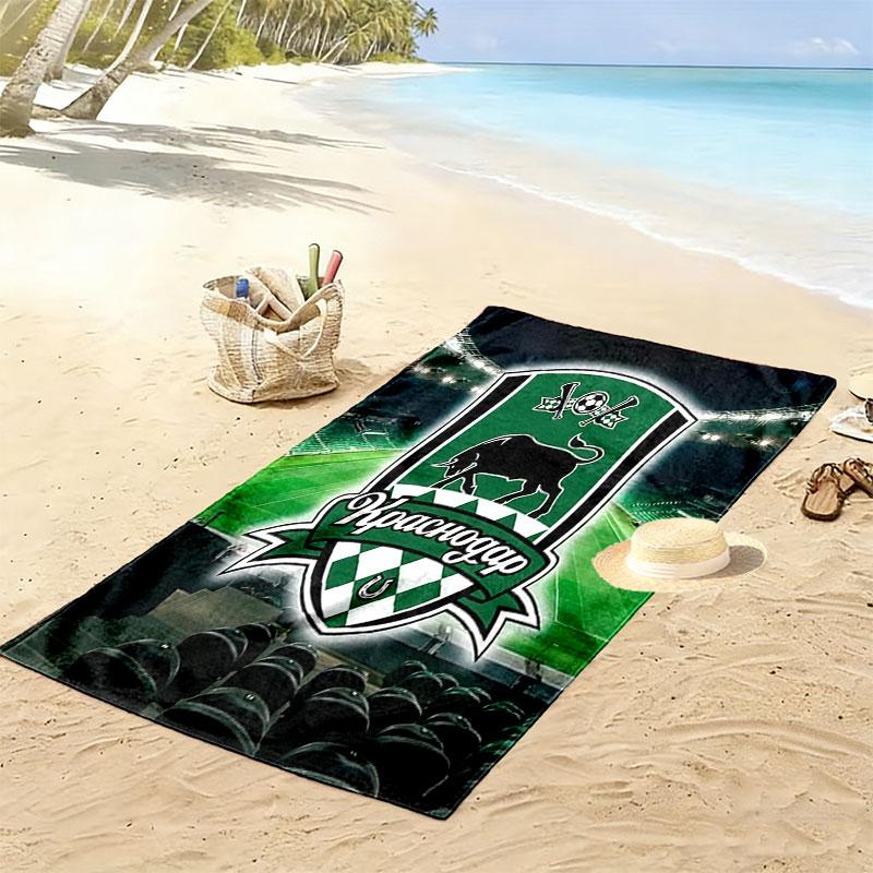 FC Krasnodar Spirit Print Beach Towel, Large Soft Quick Dry Towel for Beach Camping Swimming