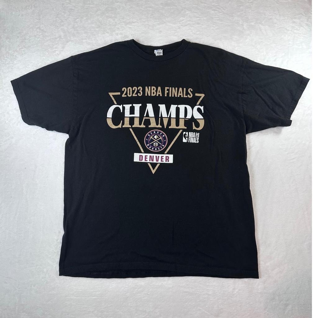Denver Nuggets 2023 NBA Finals Champions T-Shirt Mens XL Black Suna Roster Sign Unisex T-Shirt