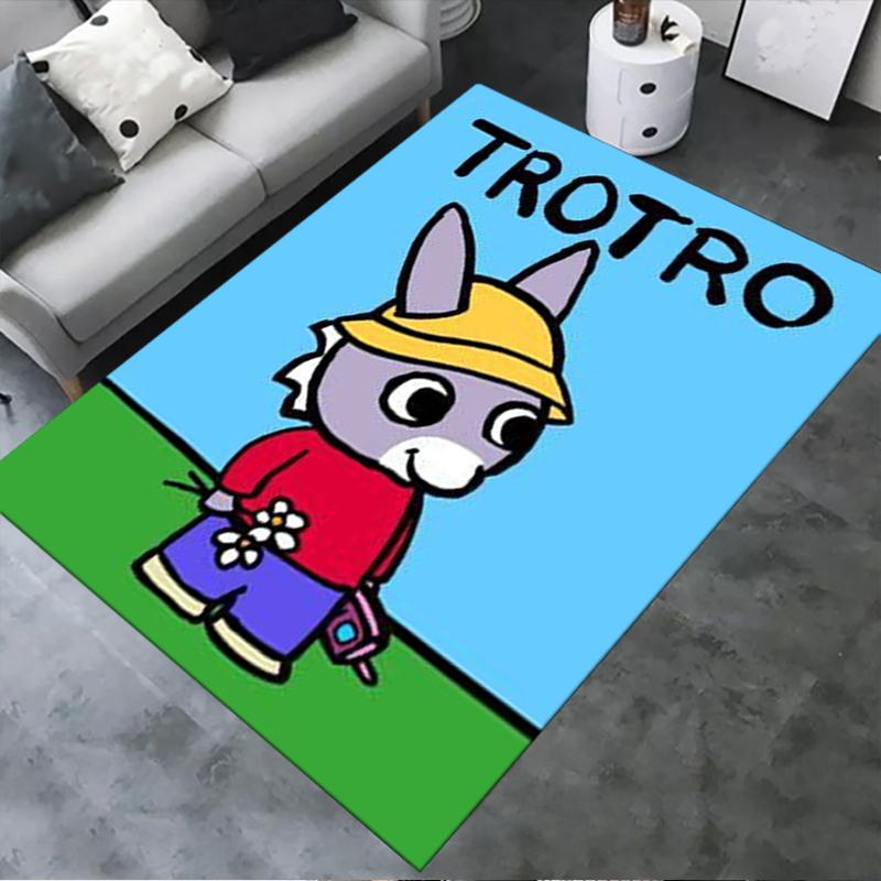 

2025 New Trotro Carpet Rug for Living Room Bedroom Home Sofa Decoration,Kids play Non-slip Floor Mat229 40x60cm( 15x23in )