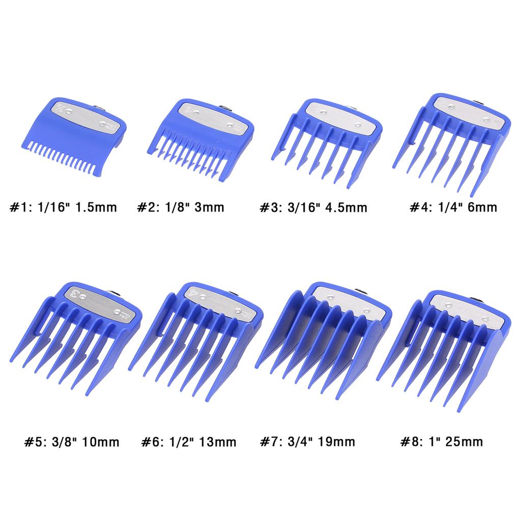 8 Sizes   Comb Set Hair Clipper Cutting Combs Limit Combs