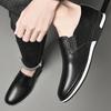 Fashion Luxury Brand Male Casual Shoes British Style Genuine Leather Loafers Comfy Slip On Boat Shoes High Quality Men's Business Shoes