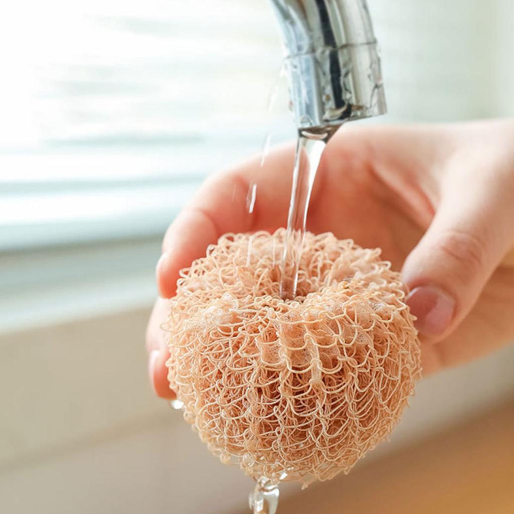 Eggshell Chicken Cleaning Brush Cartoon Kitchen Cleaning Scrubbers Fiber Ball Head with Detachable Handle for Bowls
