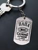A Gift for Dad—The World's Best Dad (Stainless Steel Keychain Pendant)