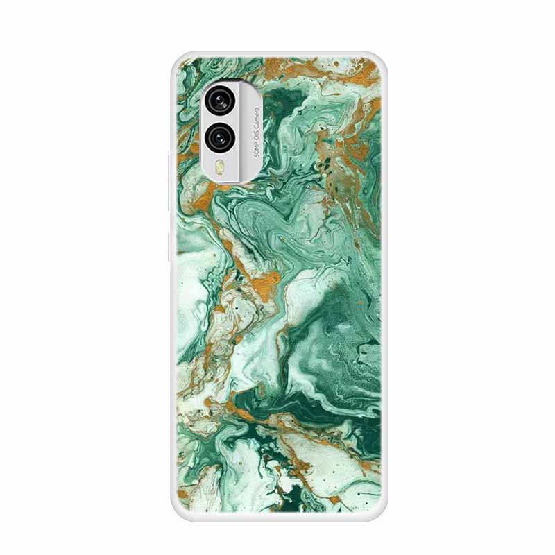 For Nokia X30 5G Case C31 C20 C10 Clear Marble TPU Soft Silicone Print Cover for NOKIA C31 X 30 Transparent Para On for NokiaX30