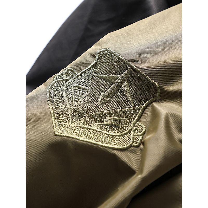 American vintage MA1 Bomber jacket Men's Spring and Autumn Function Baseball Uniform Foreign Trade Men's Stand Collar Cargo Outerwear