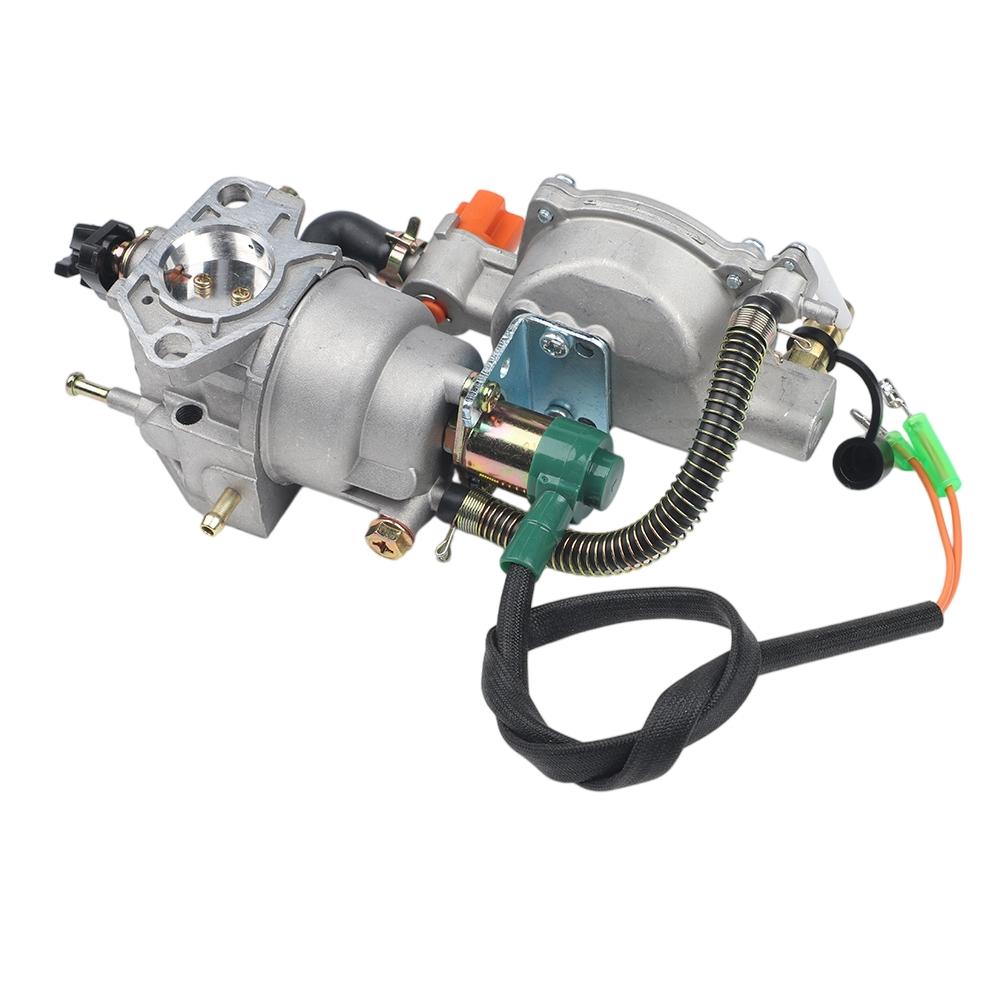 Dual Fuel Carburetor Kit For GX390 188F 190F Engines For LPG Gas Conversion 4.5-5.5KW With Choke Lever And Gaskets