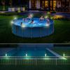 6 Pcs Waterproof LED Solar Warm Lights Pool Accessories for Swimming Pools