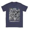 Game Undertale T Shirts Men Cotton Humorous T-Shirts Round Neck  Tee Shirt Short Sleeve Clothes Gift
