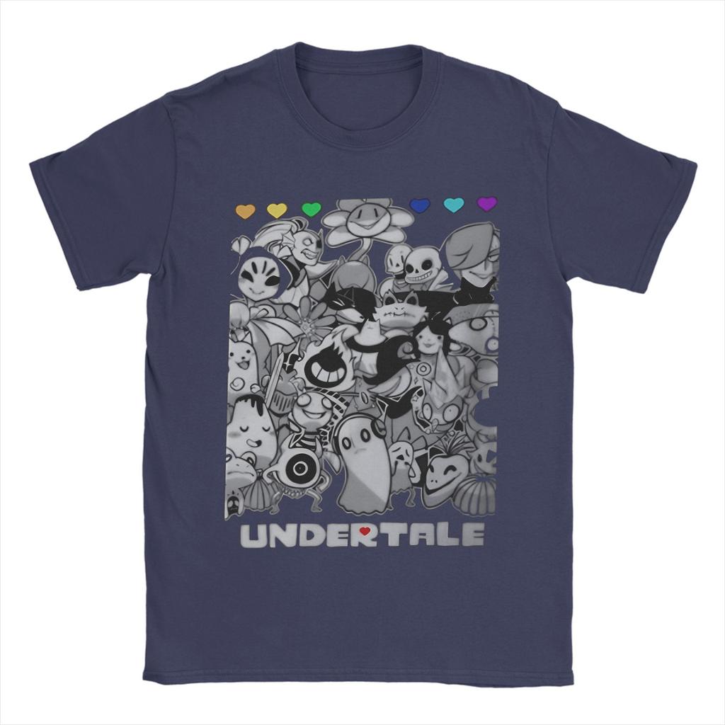 Game Undertale T Shirts Men Cotton Humorous T-Shirts Round Neck Tee Shirt Short Sleeve Clothes Gift
