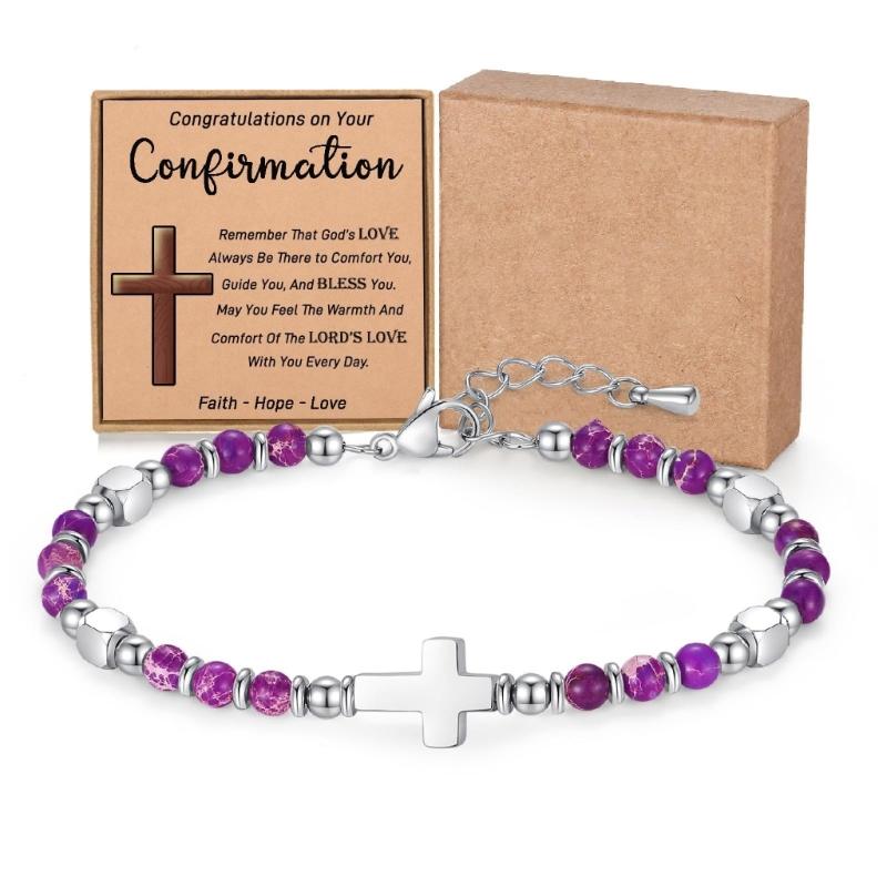 Steinarmband Natürliches Steinarmband Religiöses Perlenarmband Armschmuck Party-Accessoire Geeignet für Alltagsoutfits