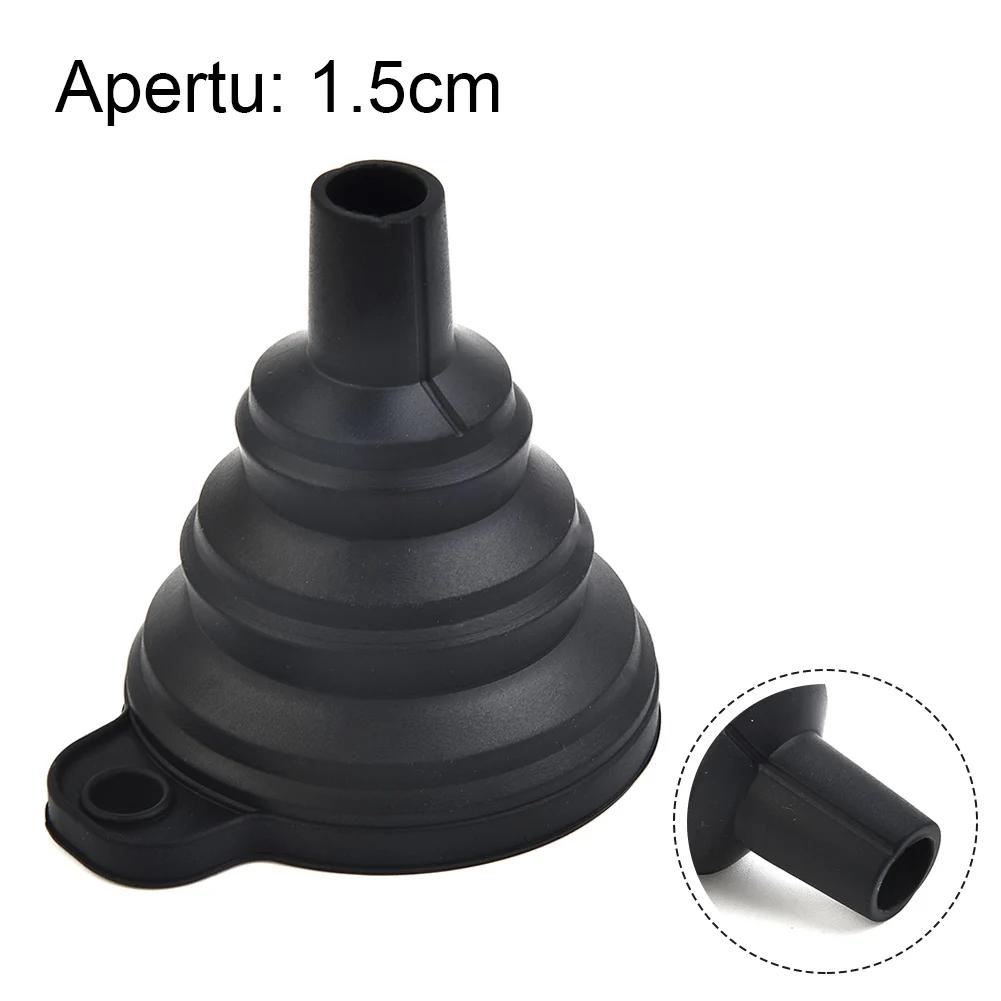 Collapsible Car Engine Funnel Silicone Liquid Funnel Washer Fluid Change Portable Auto Engine Oil Petrol Change Funnels