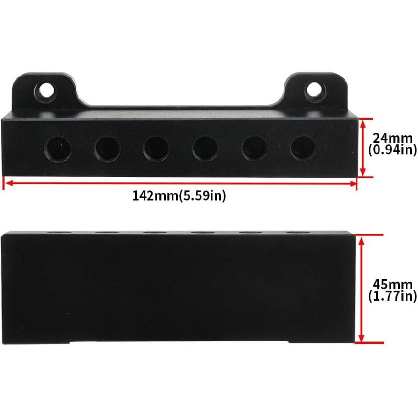 6 Port Vacuum Block Intake Manifold Kit Fuel Wastegate Turbo Boost 1/8NPT Compatible with Boost Controllers and Meters,for Racing