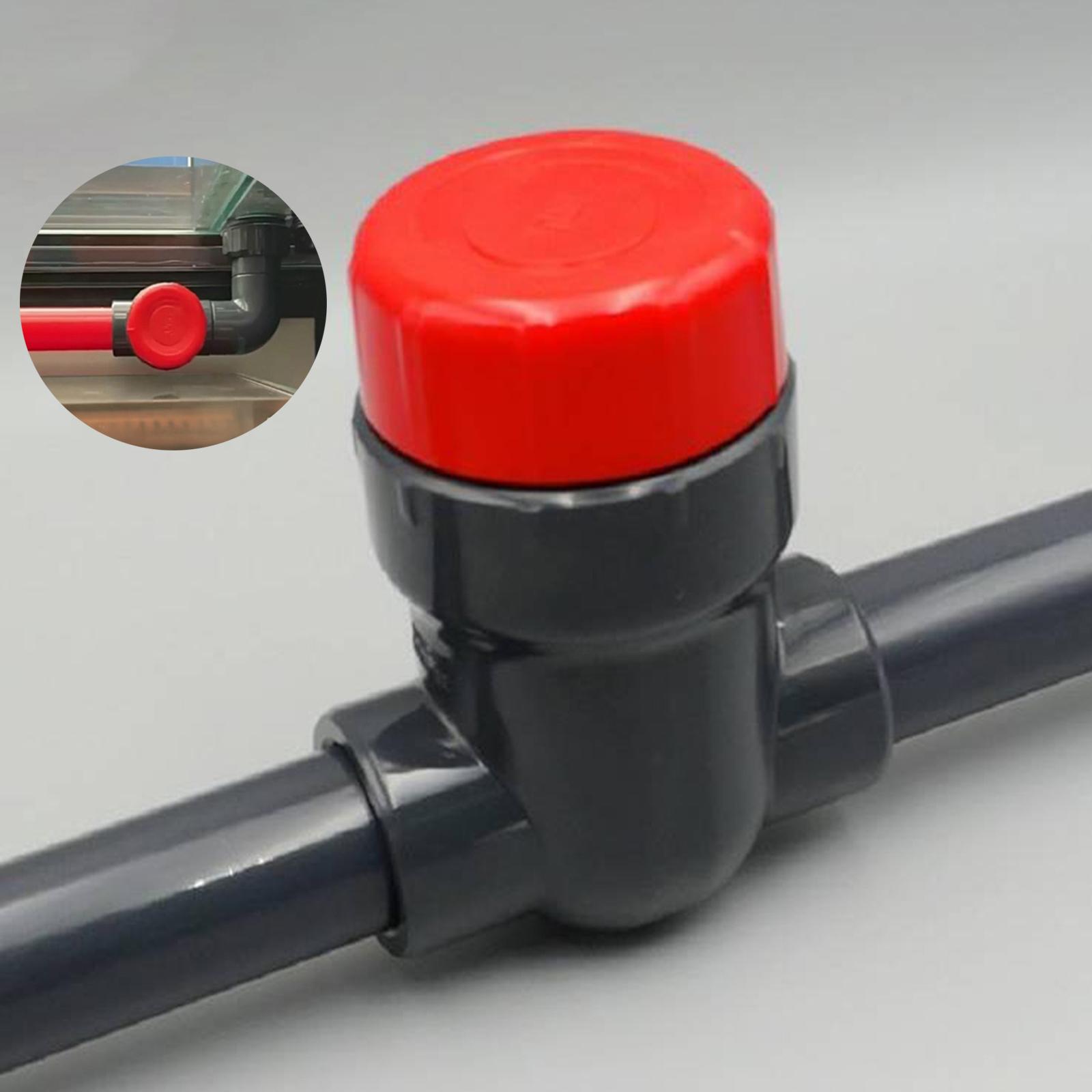 

Aquarium Flow Control Valve Water Inlet Outlet Switch Water Shut Off Noise Reduction Pipe Fitting Gate Valve for Fish Tanks 25mm