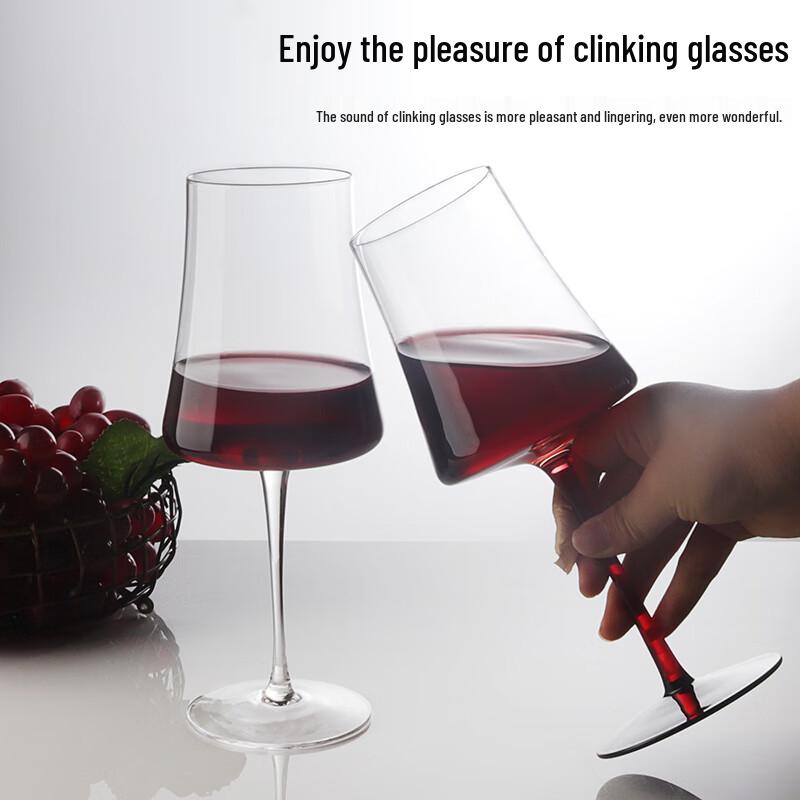 Elegant Waist-in Red Wine Glass