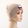 CZECH Flag Warm Winter Hats Knitted Hat Beanie Funny Hat Slouchy Stretchy Knit Cap Unisex Beanie Perfect For Street Style