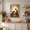 Unframed Canvas Art Featuring a Blessing Touch, Depicting a Sacred Moment. Perfect for Vintage Chic Home Decoration Ideal for Christmas And Halloween