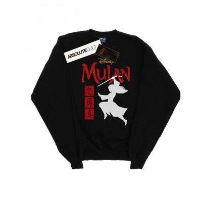 Jungen-Sweatshirt „Mulan Movie Warrior Silhouette“.